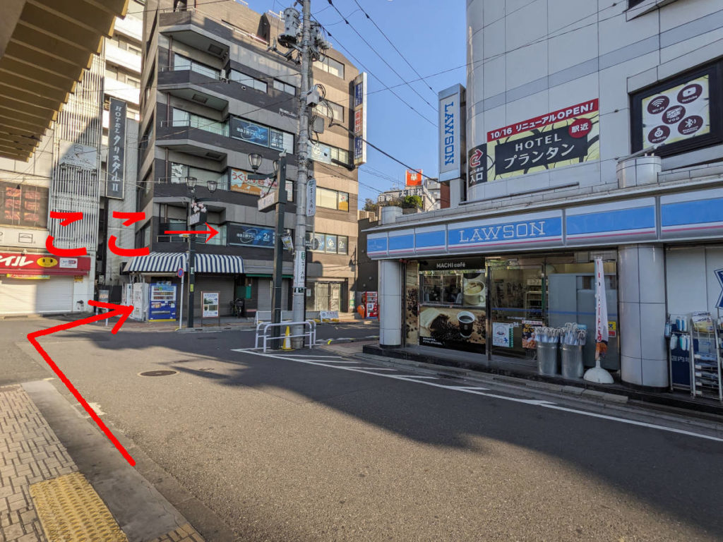 東京上野クリニック上野本院への行き方(高松ビル)